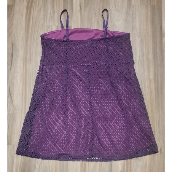 Lane Bryant Purple Crochet Dress with removable straps - Picture 5 of 9